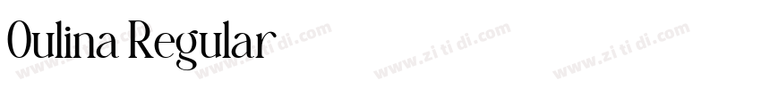Oulina Regular字体转换